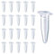 Lot de 70 1.5ml Tube à Centrifuger, Tubes à Essai en Plastique, Flacons Coniques pour Laboratoire, Idéal pour le Stockage des Échantillons et la Centrifugation