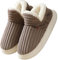 Misolin Hausschuhe Damen Winter Wärme Pantoffeln Herren With Memory Foam Kordsamt Voll Plüsch Weiche Geschlossen Baumwolleschuhe Antirutsch Bequeme Outdoor/Indoor,Café 280(EU40-41)