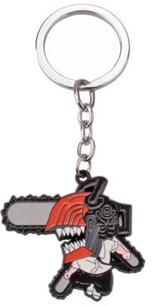 gangdiude-eu Chainsaw Man Fashion Keychain Creative Keychain Anime Keyring Personalised Pendant for Home and Car Keys Backpack Bag Pendant Ladies Men Teenagers