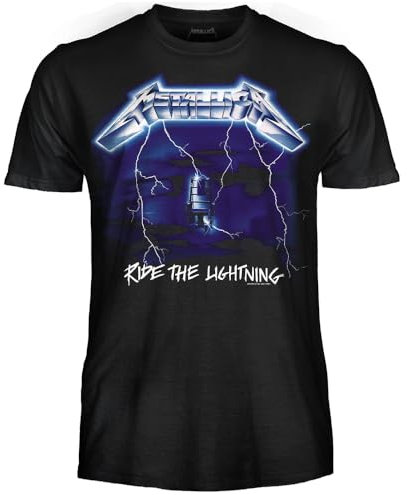 Metallica Ride The Lightning T-shirt Rock Officiel - Heavy Metal - Unisexe Adulte Garçon