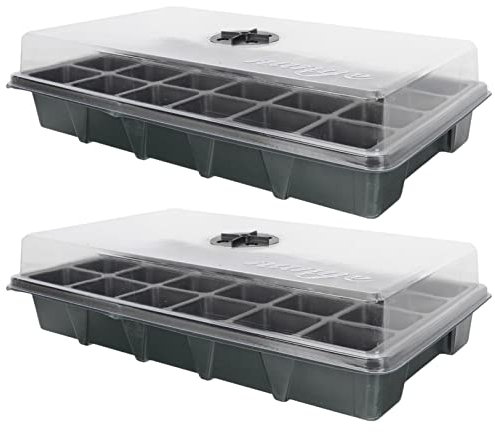 TINEASUR Pot de Pépinière de Jardin avec Trous Étui de Germination pour Fleurs Légumes Concombres Tomates Haricots Facile à Utiliser Et à