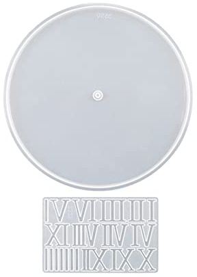 Silikonform für Uhren, Zahlen, Uhr, rund, Epoxidharz, Gießform für Heimdekoration, Wandkunst
