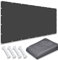 Filet d'ombrage Bache pour Pergola 4 x 4 m Imperméable 98% Anti UV Toile d'ombrage Imperméable avec Oeillets Cordons pour Patio Jardin Terrasse Extérieur, Gris Foncé
