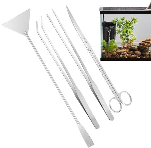 Aquarienwerkzeuge Edelstahl Rostfrei Ergonomisch Algen Pflanzen Trimmen