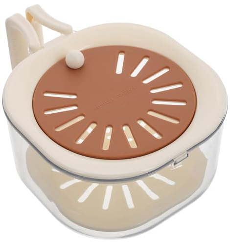 GRIRIW Multifunctional Draining Basket with Lid for Kitchen Sink Fruit and Vegetable Washing Bowl with Filter Strainer Comfortable Grip Space-Saving Collapsible Design for Efficient