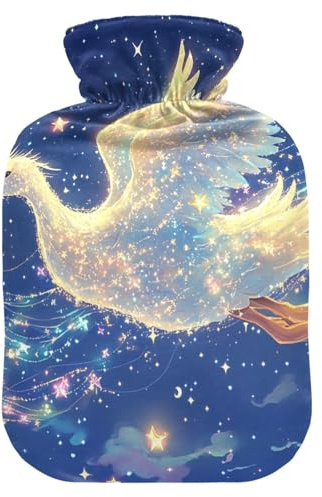 Aesthetic Beauty Cayuga Duck hot-Water Bottle with Soft Cover, 2L Warm Water Bottle for Bed for Neck Shoulder Warmer