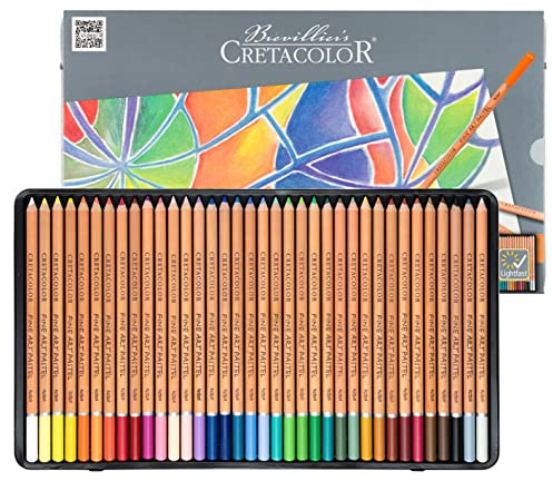 Cretacolor Fine Art Pastel Lightfast 36 Pencils Set in Tin Box