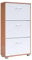 CASARIA Mueble Zapatero para 18 Pares Organizador de Zapatos 3 Puertas Armario Compacto 115x61x24cm