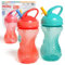 Nuby 2-Pack Flip-It Easy Grip Cups with Easy-Flo Straw, 10 Ounce, Colors May Vary