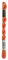 Anchor Perlgarn Stärke 5 4585000-00337 terracotta Stickgarn, 100 % Baumwolle, 5g Strängchen