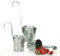 Cepewa Hängetöpfe 4er Set Blumentopf Ø 13 cm Zink Farben Übertopf