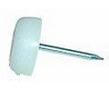 WHITE FURNITURE GLIDE NAILS Knock In Table Chair Leg Feet Protectors Pack of 12