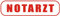 INDIGOS UG - Magnetschild Notarzt 45 x 12 cm reflektierend - Magnetfolie für Auto - LKW - Truck - Baustelle - Firma