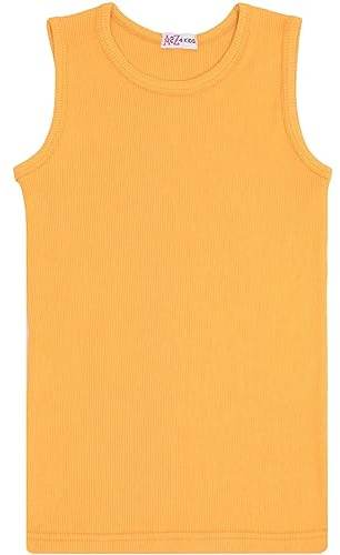 A2Z Girls Ribbed Vest - New Vest Yellow 7-8
