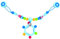 Heimess Kinderwagen Kette mit Clips (Star)