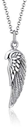 Paulo Fanello Herren Kette mit Anhänger Flügel in 925 Silber 55 cm Länge