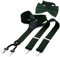 DonDon Herren 3,5 cm breiter Hosenträger in Y-Form elastisch und verstellbar im 2er Set mit farblich passender Fliege 12 x 6 cm