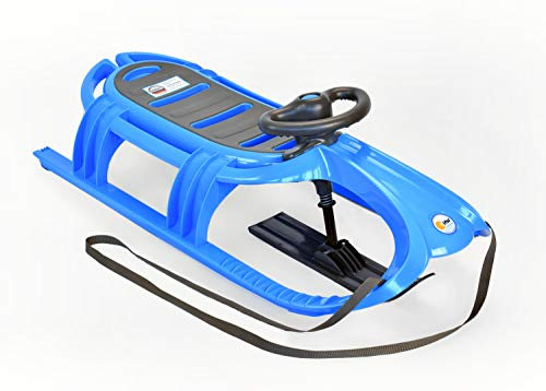 KHW Unisex Jugend Snow Tiger de Luxe Schlitten, Iceblue, 105x47x34 cm