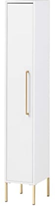 Schildmeyer Gloria Highboard 150414 weiß/Gold, 1 Tür