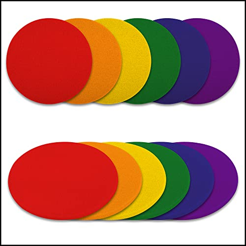 Sir Finley Monkey Filzuntersetzer rund 10 cm (12 Stück) - Glasuntersetzer Pride Flagge - Tischuntersetzer bunt zum Schutz vor Flecken und Kratzern - pflegeleichtes farbiges Glas untersetzer-Set