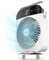 Cecotec Climatizador de Sobremesa EnergySilence 600 DeskChill Smart Rotate. 10W, Depósito 300ml, Control Táctil, Oscilación, 4 Velocidades, Luz LED con 7 Colores y Temporizador 8h