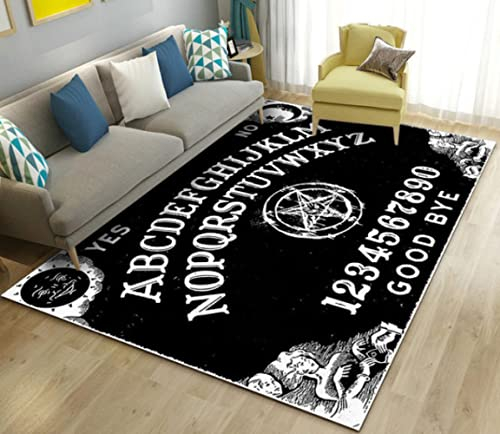 Ouija Teppich Triple Moon und Pentagramm Altar oder Tarot, Witchy Teppich Bodenmatte, Bereich Teppich Große rutschfeste Bodenmatte 80 * 150cm
