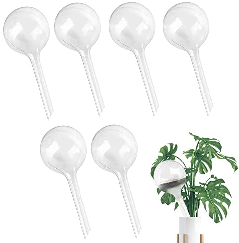 Aoreun 6 Stück Pflanzen Bewässerungskugeln, 26.5 x 8 cm Bewässerungskugeln Kunstoffe, Automatische Bewässerungssystem, Topfpflanzen PVC Bewässerung für Garten Bonsai Pflanzen Zimmerpflanzen.