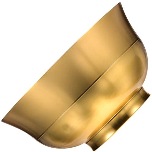 ORFOFE Brass Glossy Cornucopia Retro Home Decor Yoga Decor Retro Decor Vintage Money Bank Blessing Cup Worship Bowl Water Bowl Altar Offering Cup Water Container Buddhist Supplies Brass