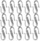 Silver S Shape Hook Clasp COHEALI 20pcs Silver Buckle Bead Kit Sterling Silver Pearl Bracelets Toggle Clasps Toggle Jewelry S Hook Ring S Shape Clasps