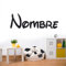 Becral - Nombre personalizado | Pegatinas personalizadas Nombre para pared, puerta o armario | Vinilo Decorativo Pared infantil | Pegatinas infantiles | Pegatinas pared decorativas