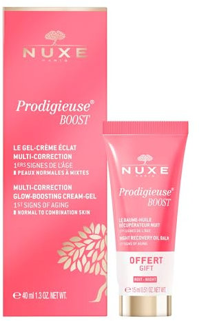 Nuxe Prodigieuse Boost Le Gel-Crème Éclat Multi-Correction 40 ml + Le Baume-Huile Récupérateur Nuit 15 ml Offert