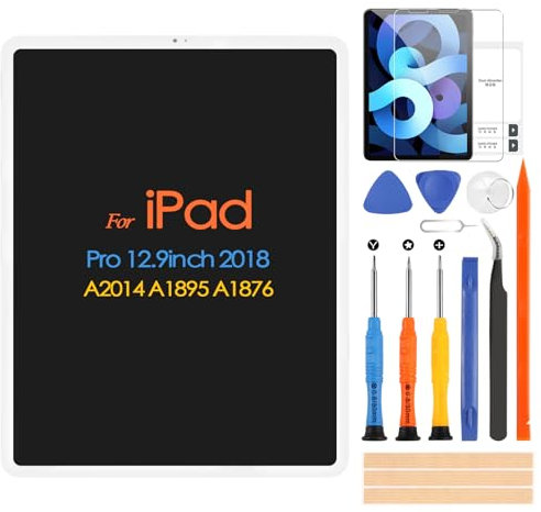 ARSSLY pour iPad Pro 12.9 3rd Génération 2018 LCD Écran Tactile Digitazer, pour iPad Pro 12.9 2018 A2014 A1895 A1876 Panneau de Verre Pièces de Réparation Kit