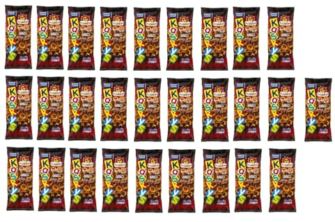 28 x 40g Kaskys Barbeque Ringli frittierte Maisringe Mais Ringe mit BBQ Geschmack Bravos a 40g + Space Riegel a 45g von Onlineshop Bormann