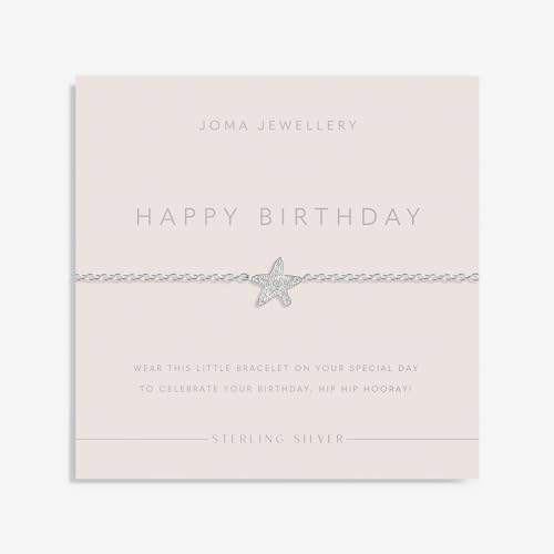 Joma Jewellery Armband „Happy Birthday“ aus Sterlingsilber