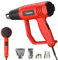 Electric Heat Gun for Painting Stripping, 2000W Hot Air Gun Tool 300℃ & 600℃ 2 Temperature Modes Heater for Wallpaper Stripping Wood Remover/Shrinking PVC/Varnish/DIY/BBQ, Red