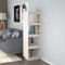 CFODOJ Möbelstück Bücherschrank Raumteiler weiß 40x35x135cm Kiefer massiv