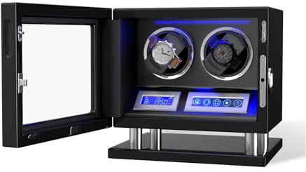 Coffre-fort, coffre-fort domestique, Remontoir De Montre Automatique À Déverrouilla Par Empreinte Digitale, Avec 3/4/6/8/12 Fentes, Écran Tactile, Télécommande, Moteur, Coffre-fort pour argent, bijoux