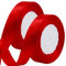 Ruban Rouge Noel 2 Rouleaux, 2 CM X 22M Satin, Emballage pour Cadeau de Noël, Fête, Mariage, Saint-Valentin, Gâteau, Bouquet