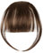 LOPHE Clip in Pony, Clip on Air Bangs Französischer Pony, Einteilige Perücke mit natürlichem Pony, Haar-Pony für den, Pony-Verlängerung für Damenperücken(Hellbraun)