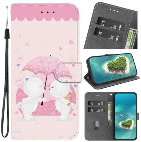 Ucikov Case for Apple iPhone 13 Mini, Leather Flip Case Cover with Animal or Flower or Butterfly Design Shockproof Purse Pocket for Apple iPhone 13 Mini, Colourful -18
