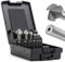 Countersink Drill Bit Set, M2 90 Degree Countersink Drill, Metal Chamfering Tool with Box for Metal, Wood, Aluminum, Stainless Steel (6.3/8.3/10.4/12.4/16.5/20.5mm) 6 pcs