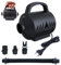 DAJASD Electric Air Pump, 600W Inflator Deflator Pump with 3 Nozzles for Air Bed Mattress, Inflatables Paddling Pool Beach Toys, Paddle Board (AC 100V-240V) Black