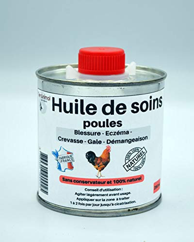 Huile cicatrisante et antiseptique pour poule 250 gr
