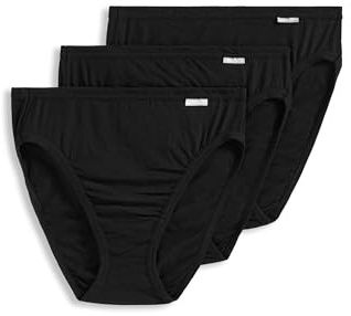 Jockey Women's Underwear Plus Size Elance French Cut - 3 Pack, Black, 11