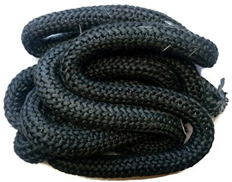 Midwest Hearth Ersatzdichtung für Holzöfen – Graphit-imprägnierte Fiberglas-Dichtungen (1,6 cm x 213,4 cm Seil)