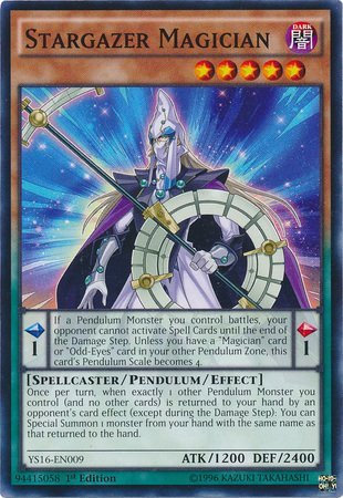 YU-GI-OH! - Stargazer Magician (YS16-EN009) - Baraja de inicio: Yuya - 1ª edición - Común
