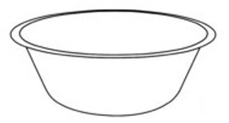 neolab 6985 Bol Inox, volume nominal électronique, 22 cm de diamètre, hauteur 8,7 cm, 2 L