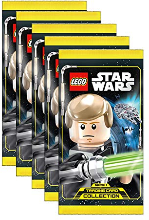 Unbekannt Lego Star Wars - Serie 1 Trading Cards - 5 Booster - Deutsch