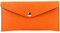modamoda de - P03 - ital. Damen Portemonnaie Echtleder lang, Farbe:Signalorange