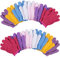 Duufin 14 Pairs Exfoliating Gloves Body Scrubber Bath Glove Scrubbing Gloves for Shower, Spa, Massage, Dead Skin Cell Remover, 7 Colours
